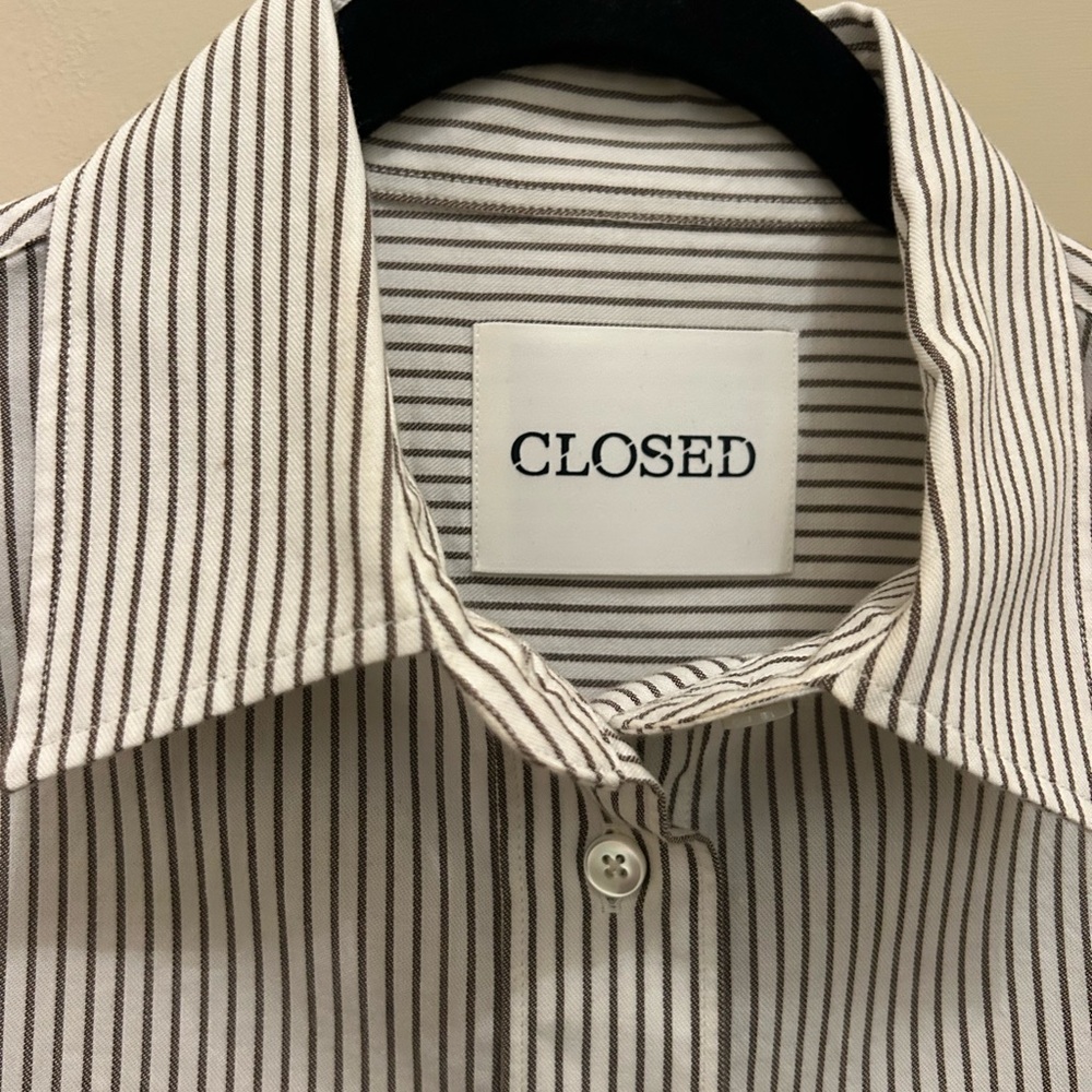 CLOSED button down striped top - Picture 2 of 3